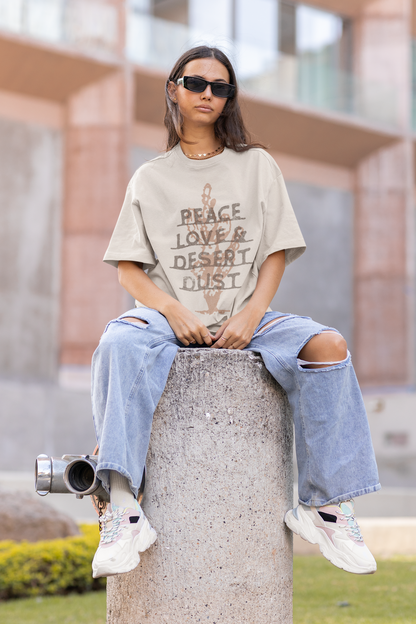 PEACE LOVE DESERT DUST TEE