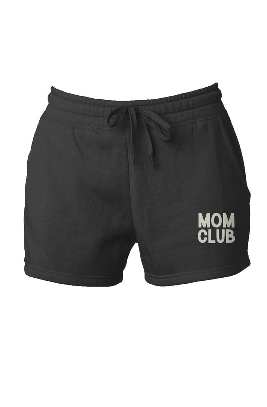 MOM CLUB EMBROIDERED SHORTS