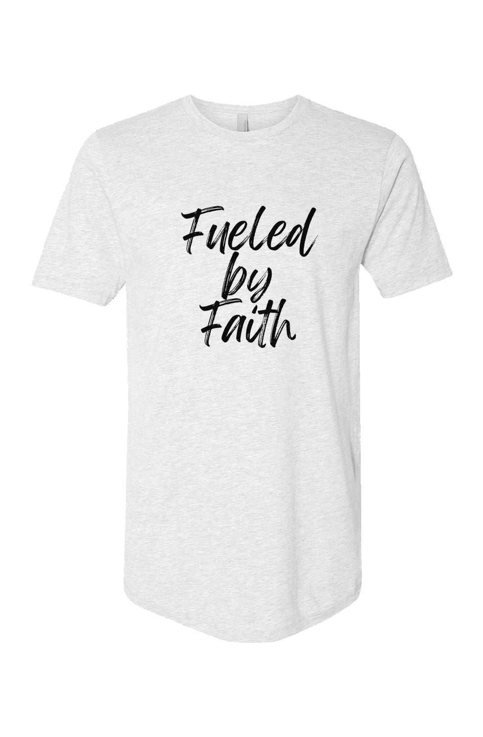 Fueled by faith for Cotton Long Body Short Sleeve Crew