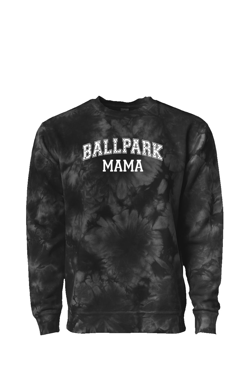 BALLPARK MAMA TIE DYE CREWNECK