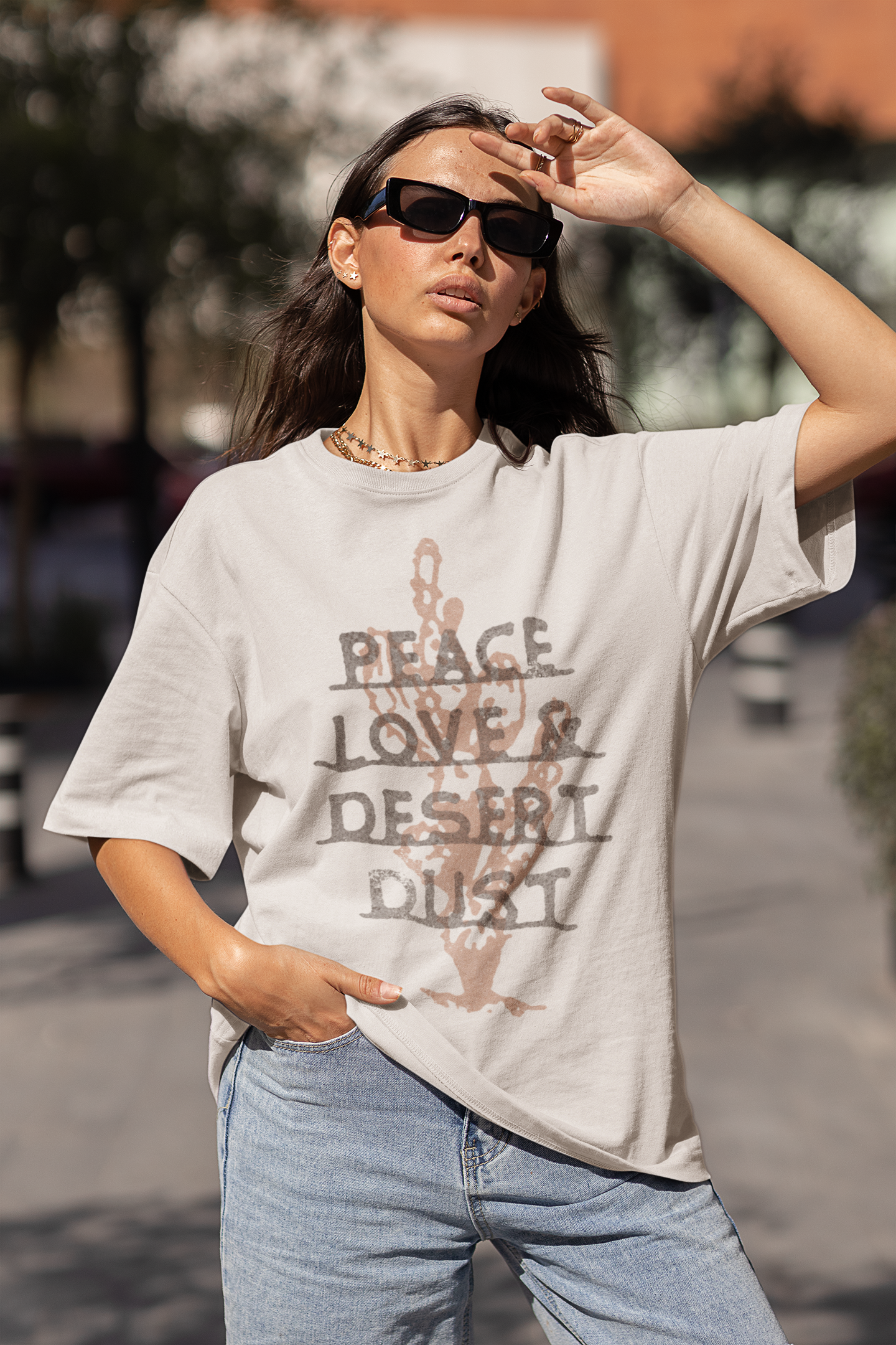 PEACE LOVE DESERT DUST TEE