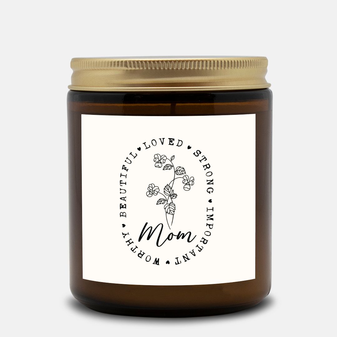Mom 9oz Amber Candle